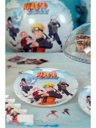 8 ASSIETTES PLASTIC FREE NARUTO SHIPPUDEN © 23CM