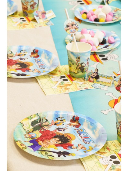 8 PLATES PLASTIC FREE ONE PIECE © 23CM