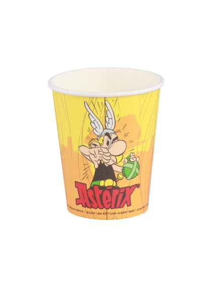 8 GOBELETS 250ML PLASTIC FREE ASTERIX® DIA 5.2CM X 8.8CM / DIA HAUT 7.5CM