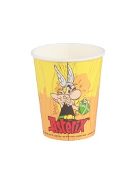 8 CUPS 250ML PLASTIC FREE ASTERIX® DIA 5.2CM X 8.8CM HT/ DIA TOP 7.5CM