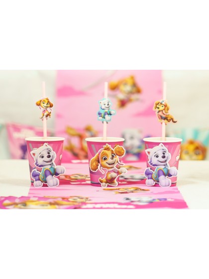 8 BECHER 3D 250ML PLASTIC FREE PAW PATROL © DIA 5.2CM X 8.8CM / DIA HAUT 7.5CM