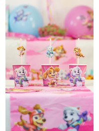 8 BECHER 3D 250ML PLASTIC FREE PAW PATROL © DIA 5.2CM X 8.8CM / DIA HAUT 7.5CM
