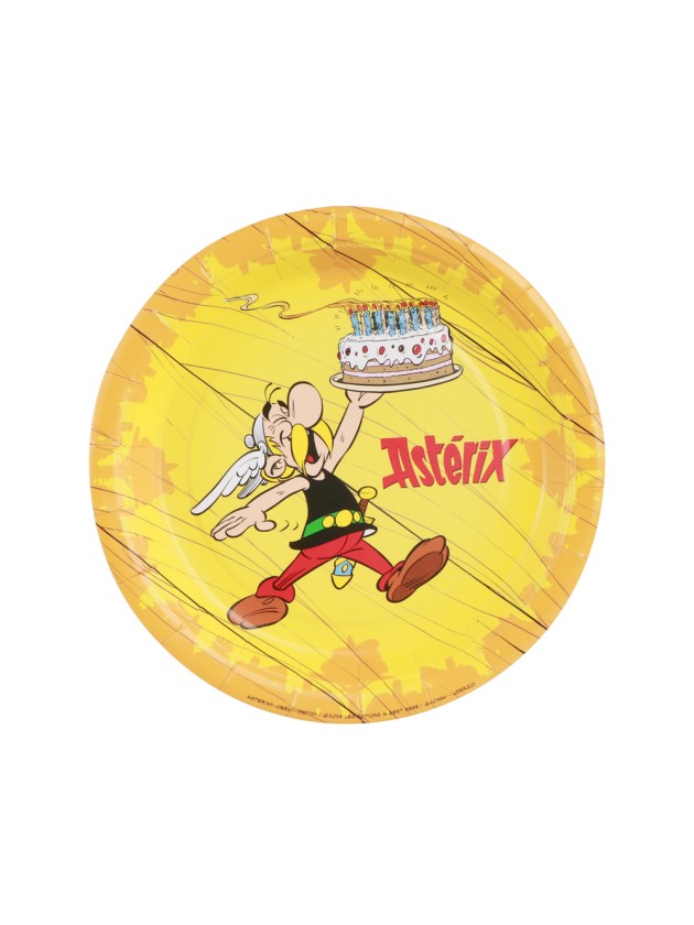 8 ASSIETTES PLASTIC FREE ASTERIX® 18CM