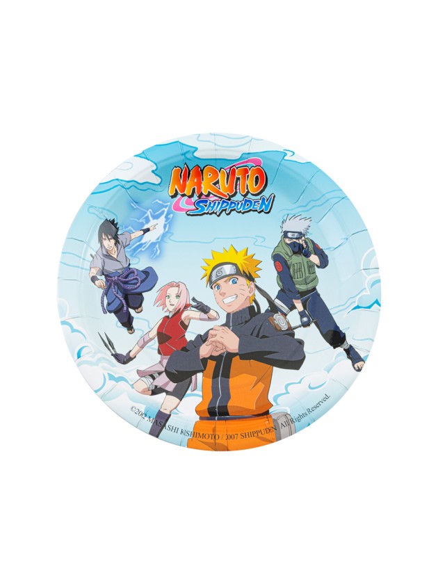 8 TELLER PLASTIC FREE NARUTO SHIPPUDEN © 18CM