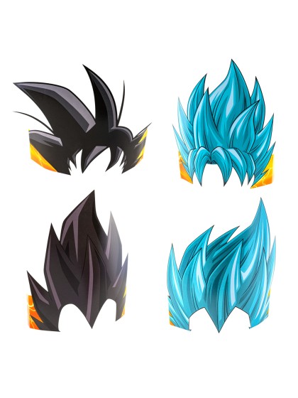 8 PAPER HEADBANDS 4 ASS DRAGON BALL SUPER © 