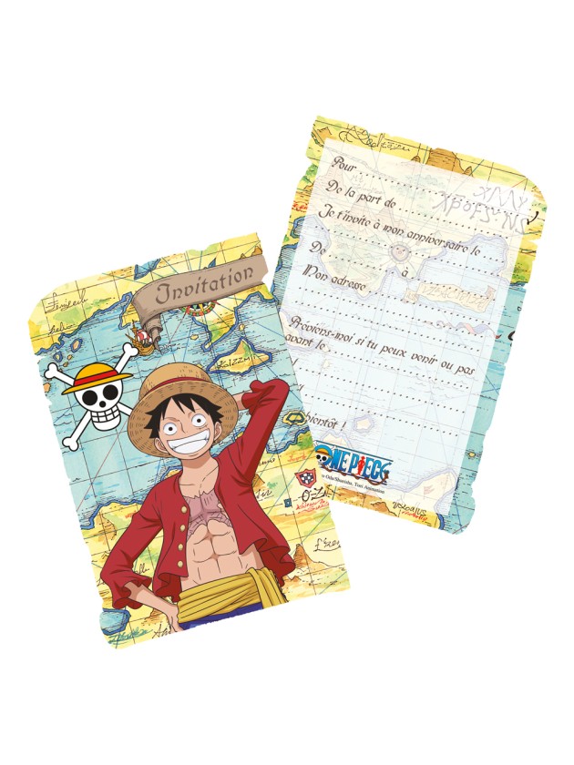 8 CARTONS INVITATION + ENVELOPPES ONE PIECE © 14.5CM X 10CM