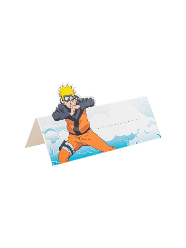 8 PAPER NAME PLACE CARDS NARUTO SHIPPUDEN © 6CM X 8CM