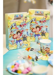 SET 4 GESCHENKTÜTEN PAPIER ONE PIECE © 15.8CM X 23.6CM