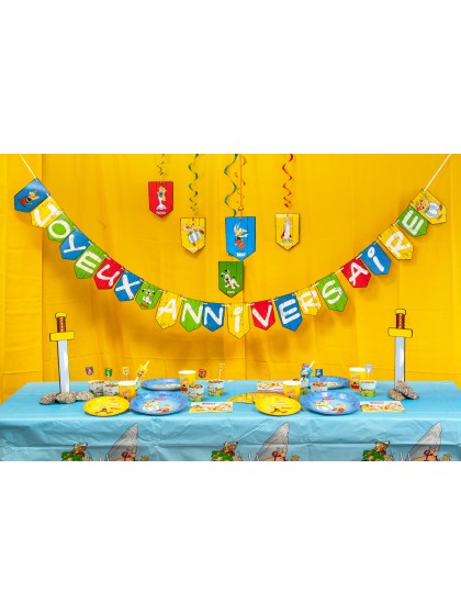 GUIRLANDE JOYEUX ANNIVERSAIRE ASTERIX® 250CM X 19CM