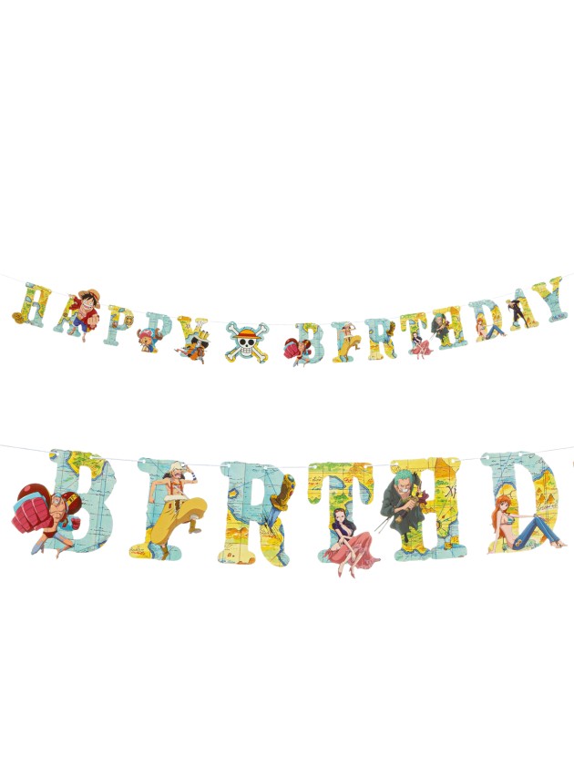 PAPER GARLAND HAPPY BIRTHDAY ONE PIECE © 200CM X 16CM HT