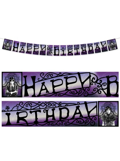 GUIRL PAPIER HAPPY BIRTHDAY MERCREDI-WEDNESDAY © 200CM X 18.5CM