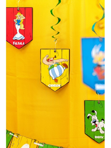 SET 5 SWIRLS ASTERIX® DIA 13CM X 19CM / 60CM
