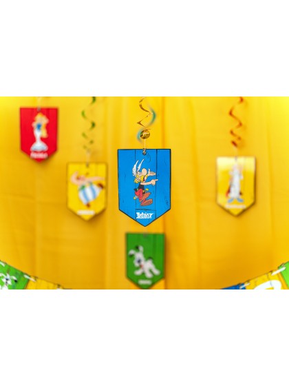 SET 5 SUSPENSIONS SWIRLS ASTERIX® DIA 13CM X 19CM / 60CM