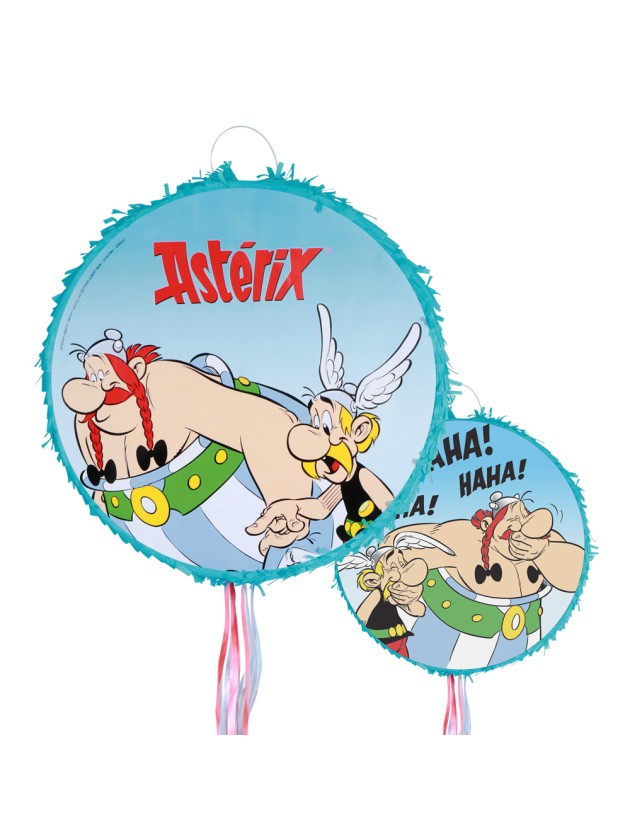 FOLDABLE BLUE PINATA TO PULL ASTERIX® DIA 40CM