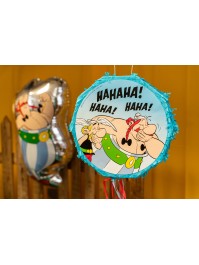PINATA PLIABLE BLEUE A TIRER ASTERIX® DIA 40CM