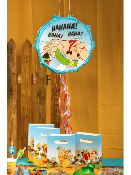 PINATA PLIABLE BLEUE A TIRER ASTERIX® DIA 40CM