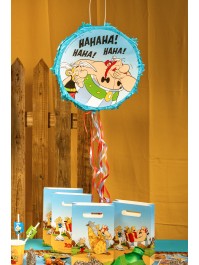 PINATA PLIABLE BLEUE A TIRER ASTERIX® DIA 40CM