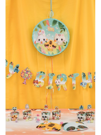 PINATA PLIABLE VERTE A TIRER BANGOBERRY © DIA 40CM