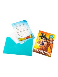 8 CARTONS INVIT + ENV DRAGON BALL SUPER ©(ENG) 15CM X10CM