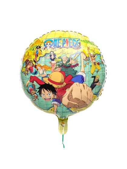 BALLON MYLAR ROND ONE PIECE © DIA 43CM