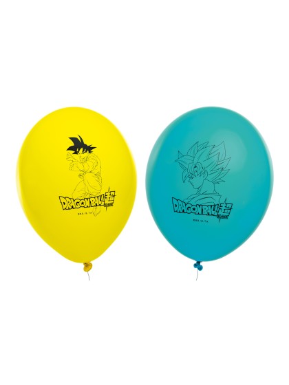SET 6 LATEX BALLOONS DRAGON BALL SUPER © DIA 27CM