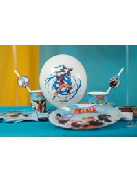 SET 6 BALLONS LATEX 2 SORT. NARUTO SHIPPUDEN © DIA 27CM
