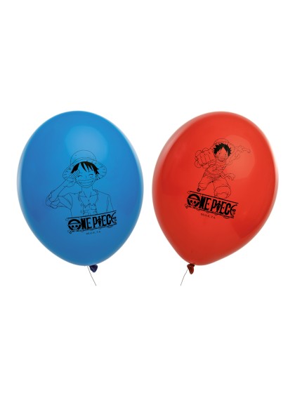 SET 6 LATEX BALLOONS ONE PIECE © DIA 27CM