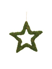 ETOILE A SUSPENDRE MOUSSE VERTE 35CM