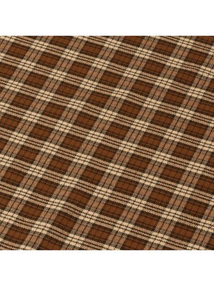 CHEMIN DE TABLE CARREAUX BRUN/MARRON ASCOTT 28CM X 3M