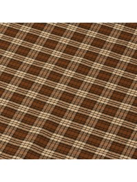CHEMIN DE TABLE CARREAUX BRUN/MARRON ASCOTT 28CM X 3M