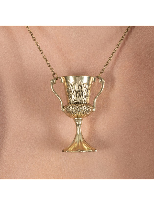 COLLIER COUPE OR PENDENTIF 5CM X 3.6CM / COLLIER 50CM
