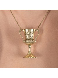 COLLIER COUPE OR PENDENTIF 5CM X 3.6CM / COLLIER 50CM