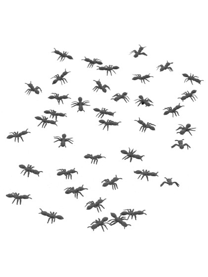 SET 100 AMEISEN SCHWARZ PVC 2CM X 1.5CM