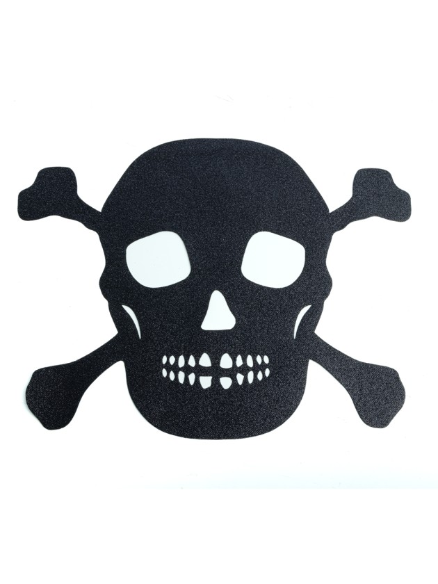 LOT 4 SETS DE TABLE TETES DE MORT PREMIUM NOIR 42.6CM X 34CM