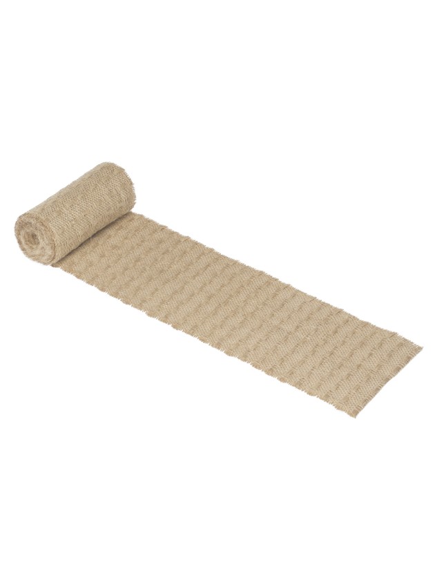 BAND JUTE NATUR QUADRI 15CM X 3M