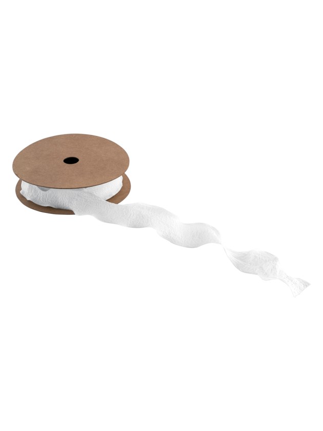 BAND PLISSE WEISS 2.5CM X 10M