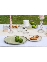 OFF WHITE AUTHENTIC COTTON TABLE RUNNER 30CM X 3M