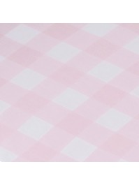 CHEMIN DE TABLE TARLATANE VICHY ROSE WATER 28CM X 3M