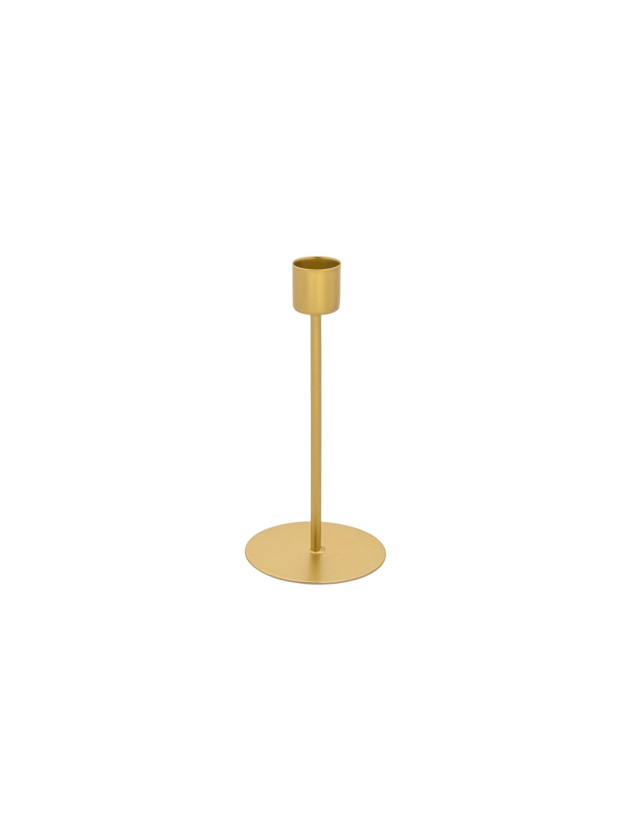 KERZENHALTER METALL GOLD DIA 7CM X 15CM