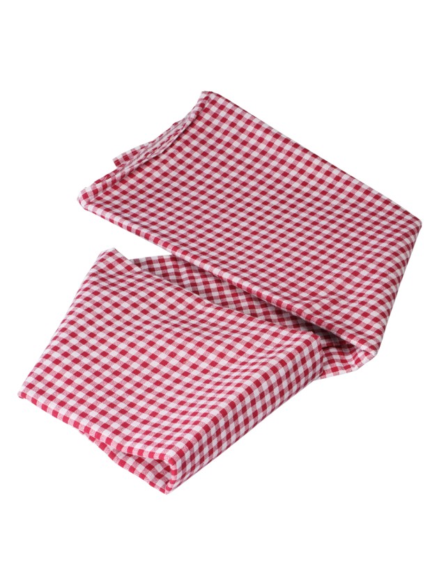 TISCHDECKE VICHY ROT 140CM X 250CM