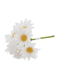 BUNCH 6 WHITE DAISY FLOWERS 8.5CM X 3.5CM X 11CM