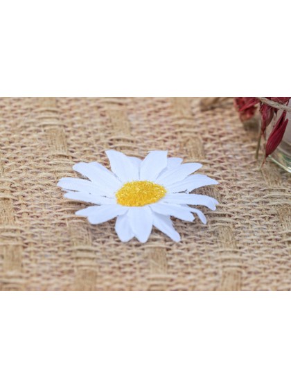6 MARGERITEN WEISS ZUM VERSTRAUEN DIA 4.5CM