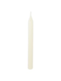 SET 2 FACKELKERZEN GERIEFELT ELFENBEIN DIA 2.2CM X 25CM