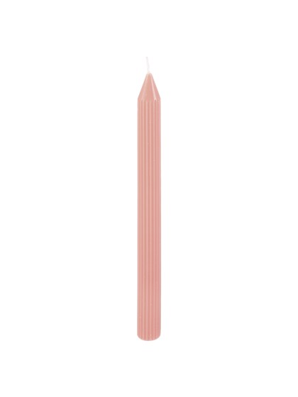 SET 2 BOUGIES FLAMBEAU CANNELE ROSE WATER DIA 2.2CM X 25CM