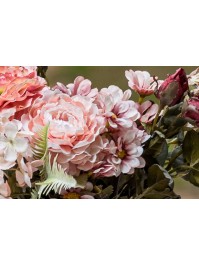 BOUQUET 5 TIGES BIDENS ROSE 27CM