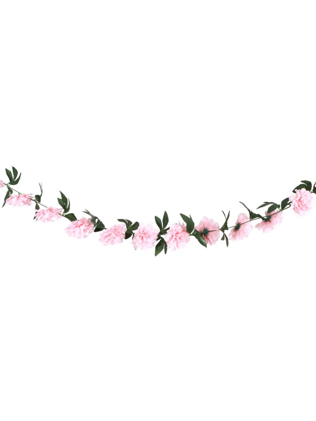 GUIRLANDE PIVOINES ROSE PASTEL 220CM