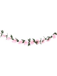 GUIRLANDE PIVOINES ROSE PASTEL 220CM