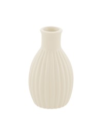 MINI VASE KERAMIK GERILLT ROSA NUDE DIA 4.5CM X 8.5CM