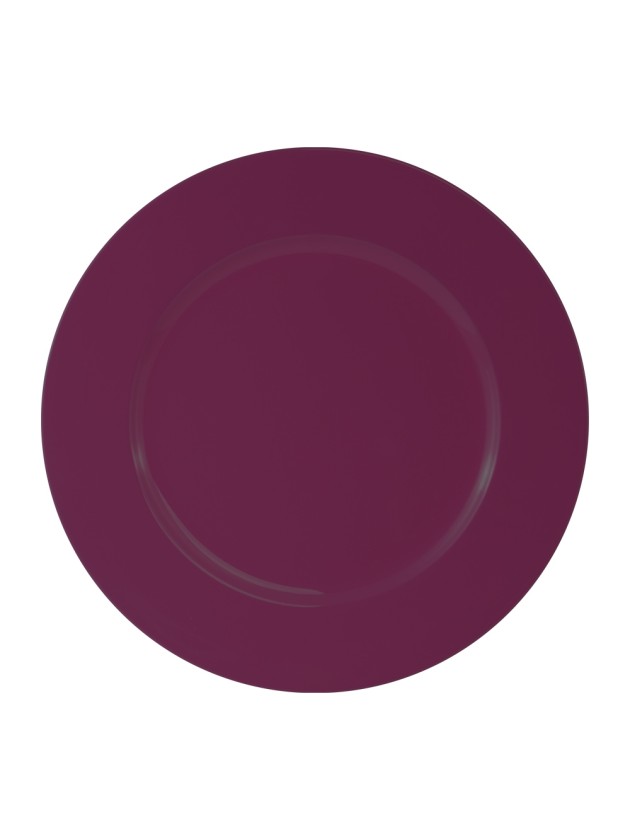 SHINY PLUM PP CHARGER PLATE DIA 33CM