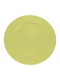 SOUS-ASSIETTE PP VERT MAT DIA 33CM